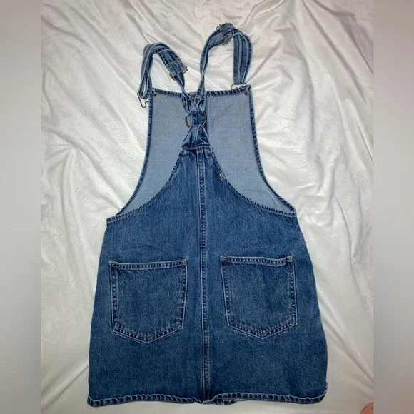 Denim Dress Overalls Jumper Mini - Picture 4 of 6